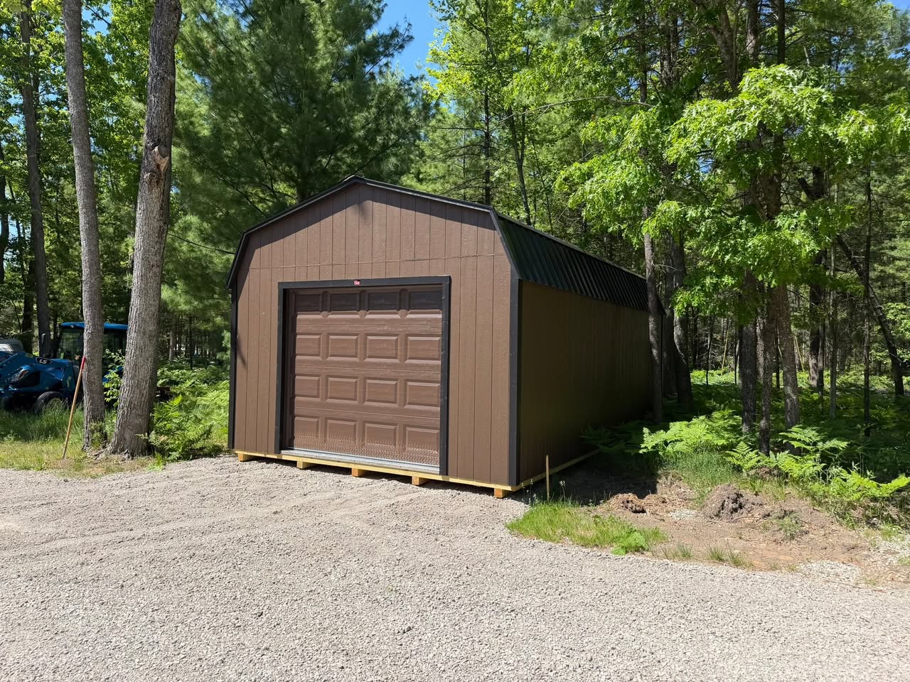 14x24 dutch barn shed, brown
