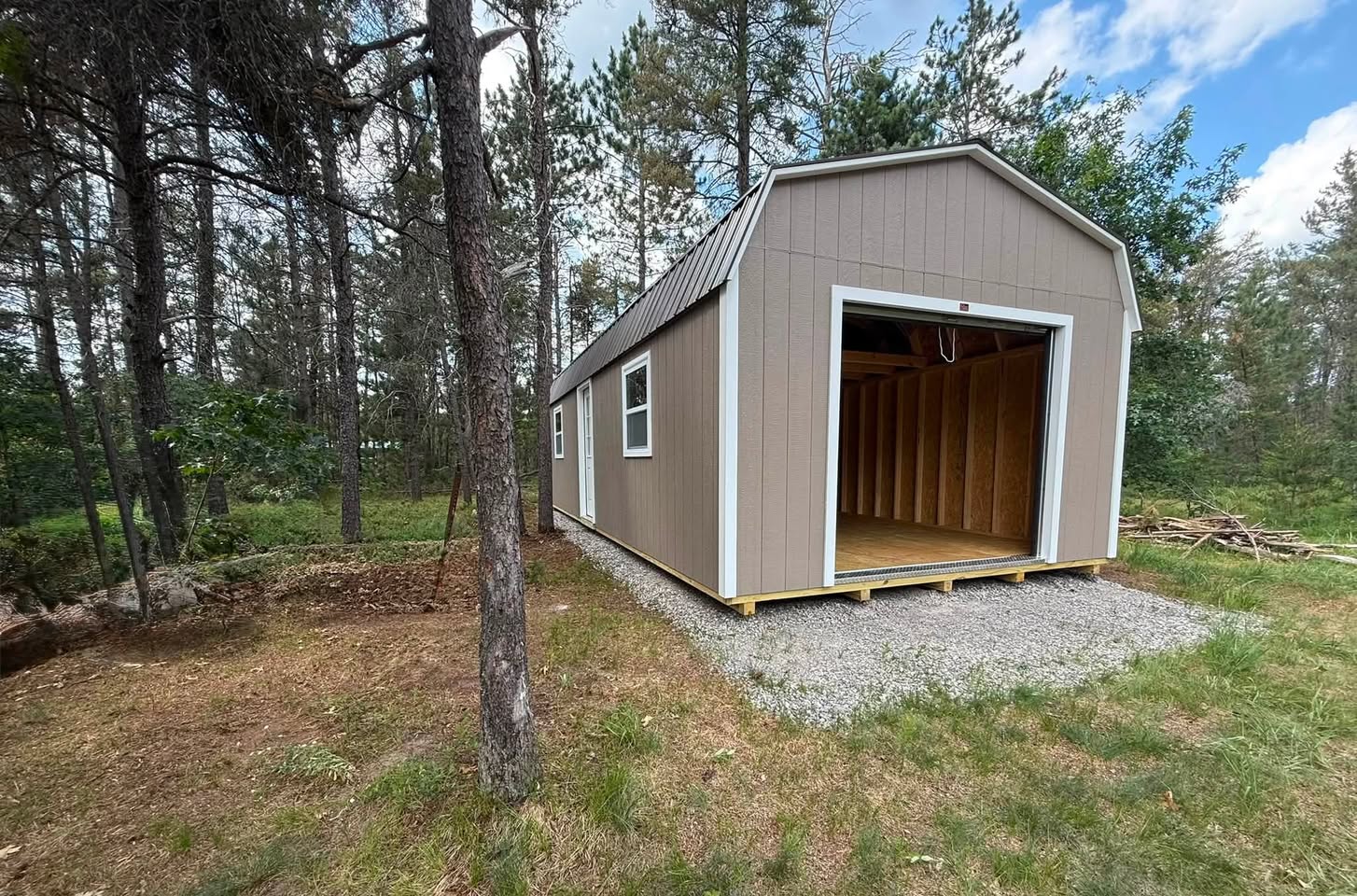14x32 gambrel barn shed