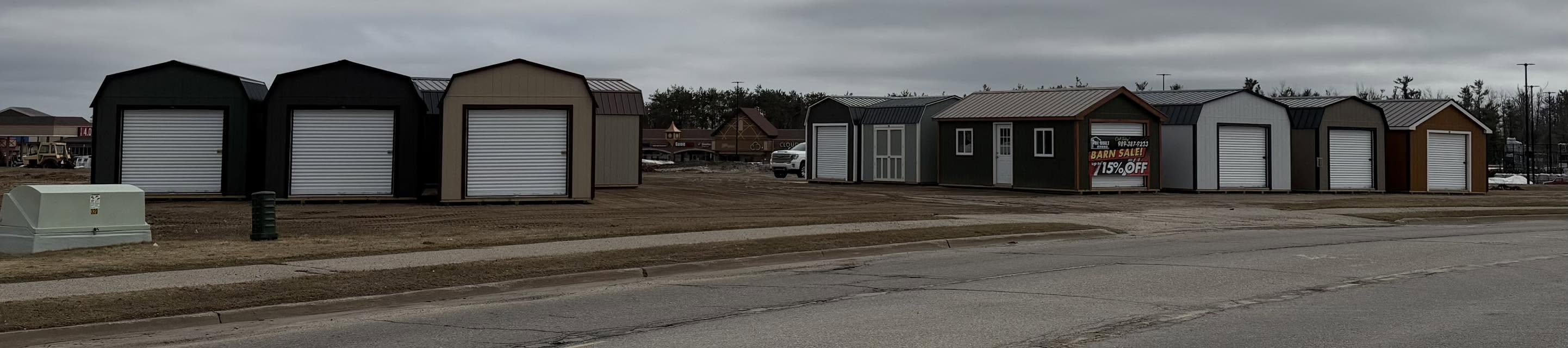 sheds on the Gaylord lot